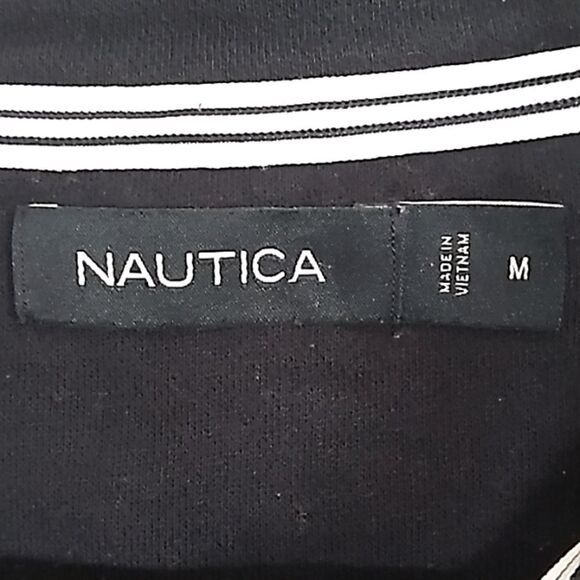 Nautica Men's Quarter Zip Gray Sweater. Size Medium - Picture 7 of 7